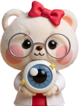 น้องหมีมาสคอตของ GLASSES LAB ถือลูกตา